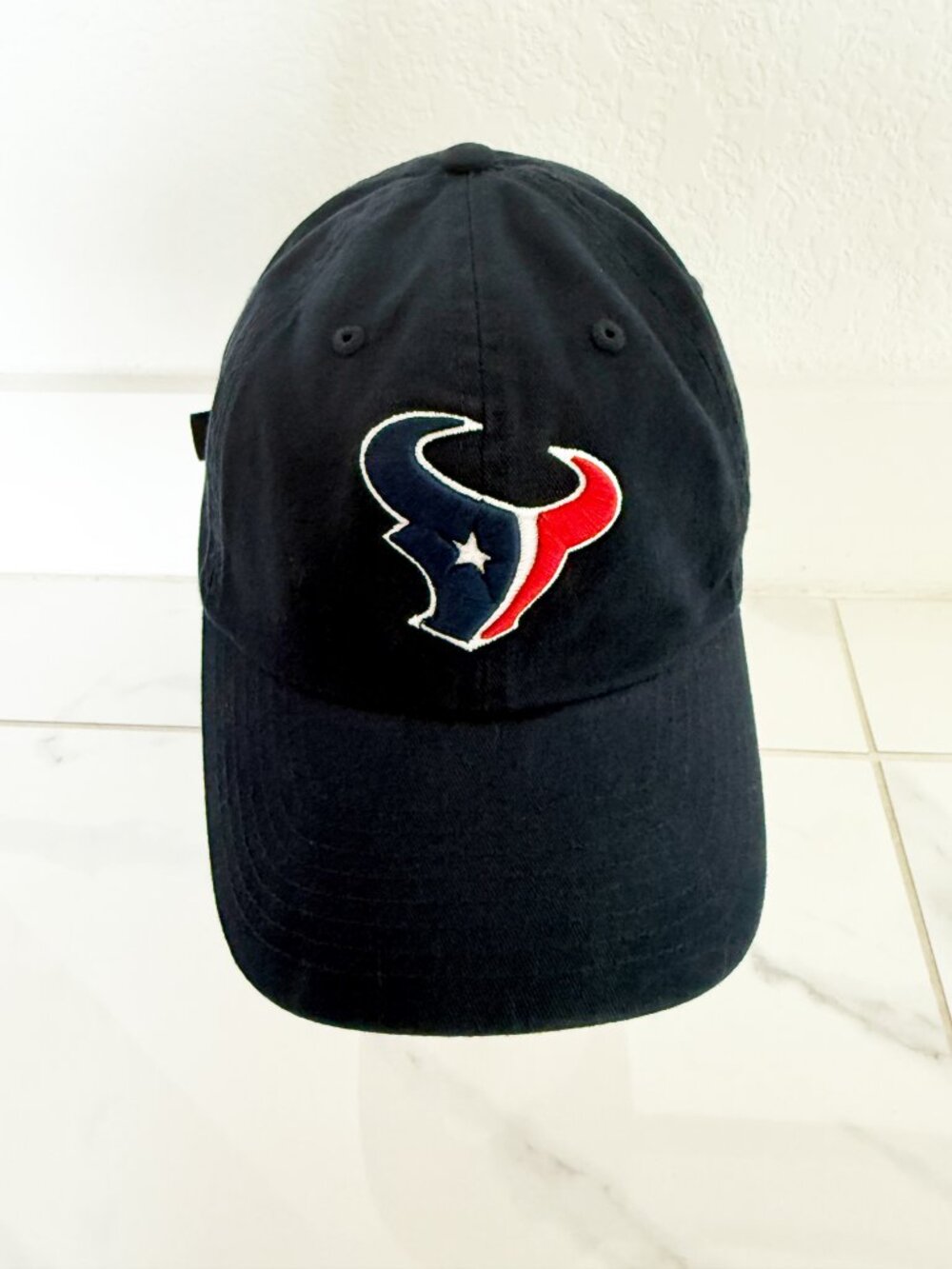 Houston Texans NFL Team Apparel Strapback Cap Hat OSFA Blue Adjustable